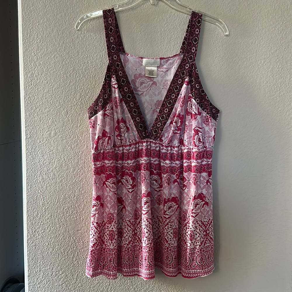 Maurice. Pink tank top-cover. Size 1 (plus size section).
